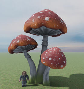 PBR Textured Mushrooms